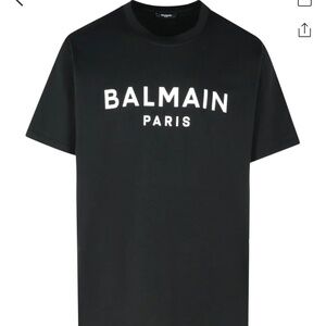 Balmain logo printed crew neck t-shirt